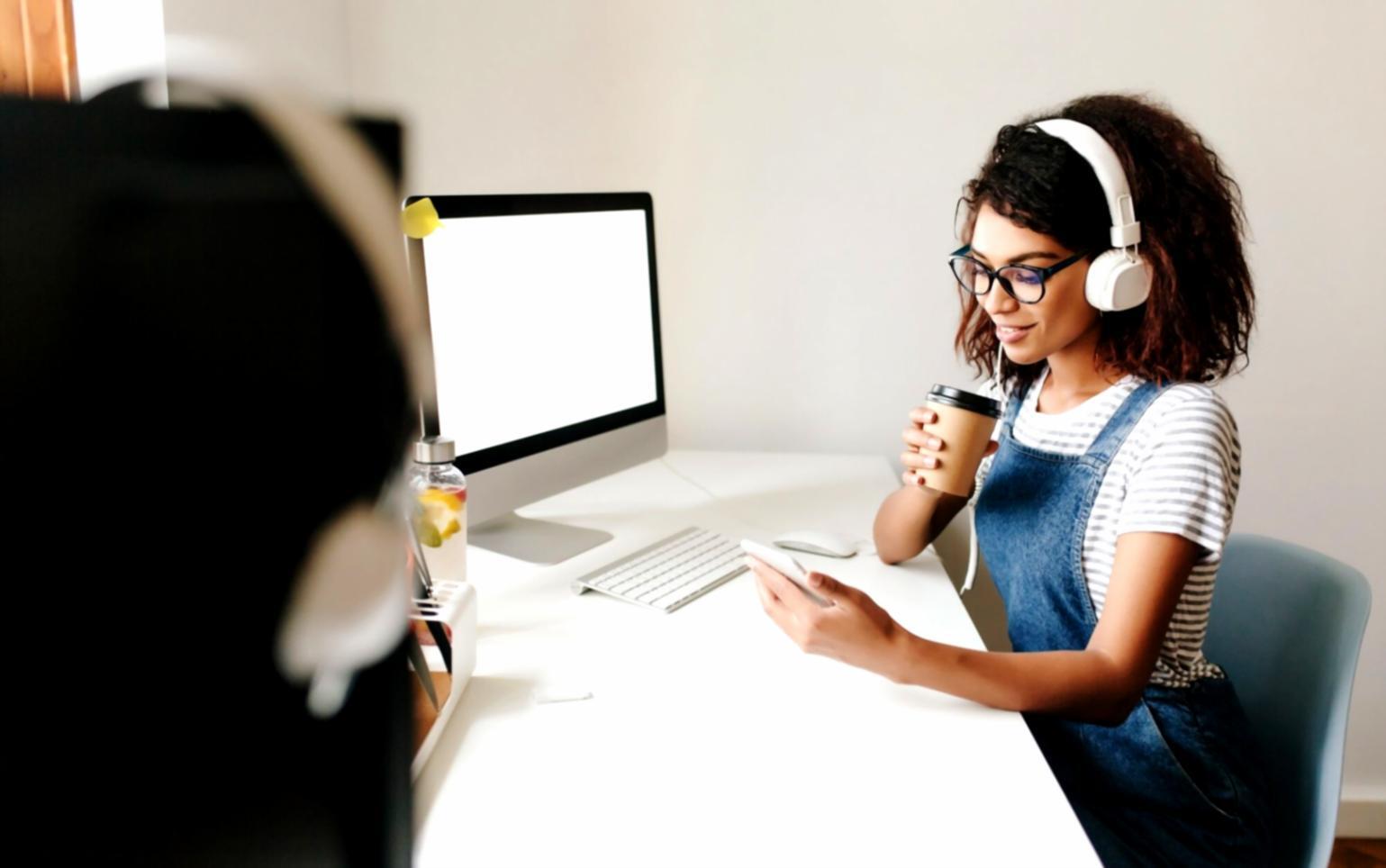 Business professional analyzing financial reports